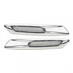 Dynamic BMW LED Side Marker (Clear Lens+Silver Chrome Finishes)